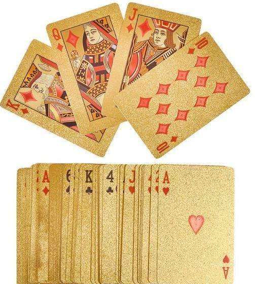 $100 Bill Foil Playing Cards - Gold & Silver - Image 2