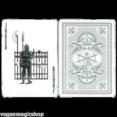 100 Hundred Years' War Silver Bicycle Playing Cards Deck - Image 3
