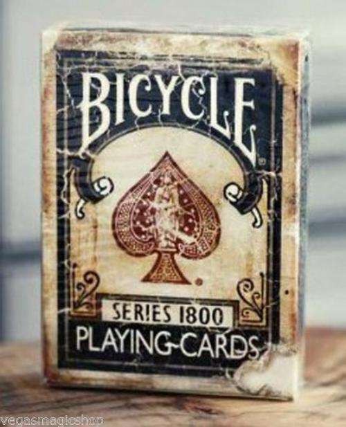 1800 Vintage Blue Bicycle Playing Cards - Image 2