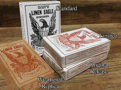 1864 Saladee's Replica Playing Cards Original Release Deck Hart's Linen Eagle - Image 5