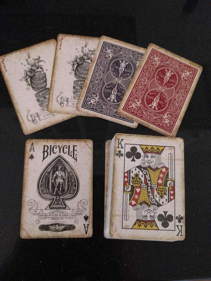 1900 Series Blue Marked Bicycle Playing Cards - Image 3