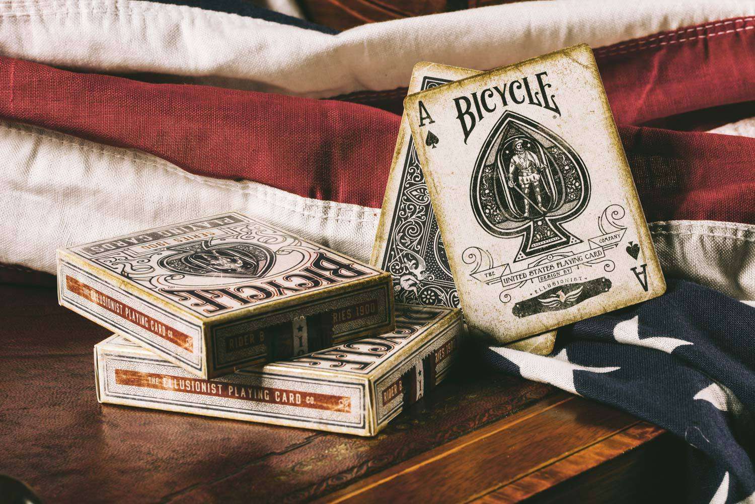 1900 Series Blue Marked Bicycle Playing Cards - Image 6