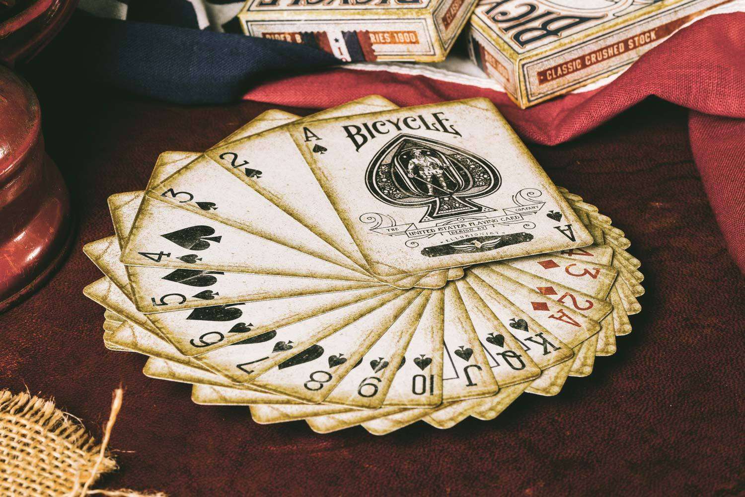 1900 Series Blue Marked Bicycle Playing Cards - Image 8