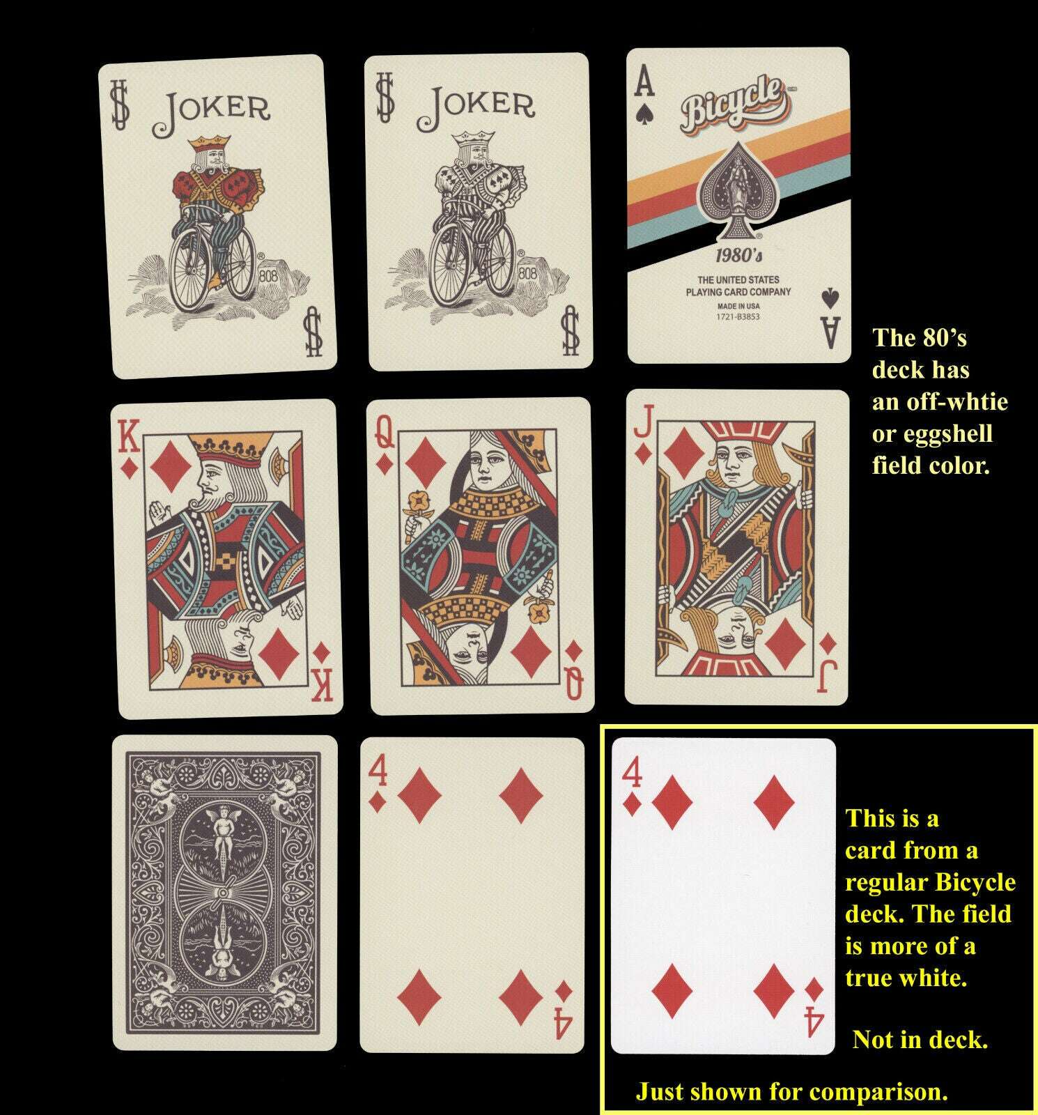1980's Retro Bicycle Playing Cards 2 Deck Set - Image 4