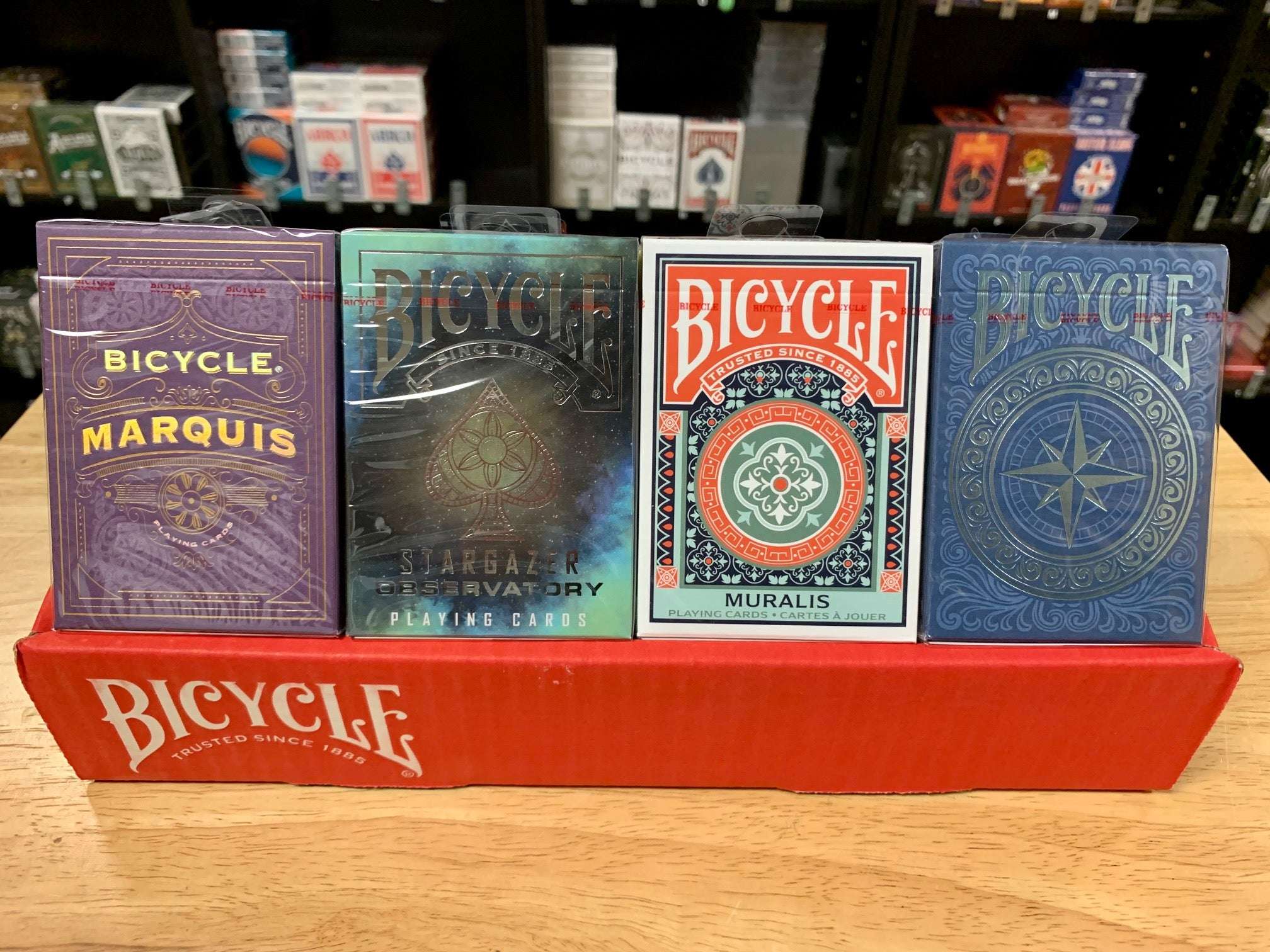 24 Bicycle Decks with Display