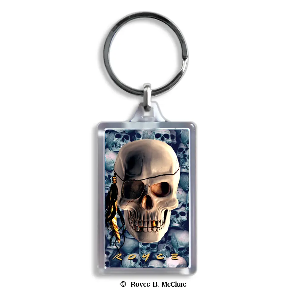 3D Skull - Keyring