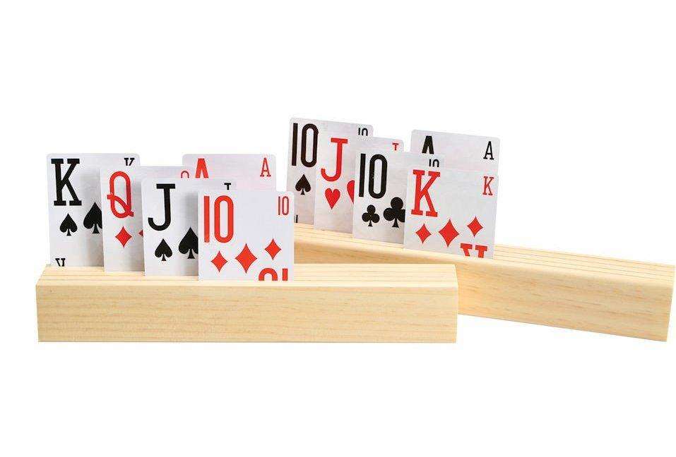 4 Slot Wooded Card Holder (2 Pack)