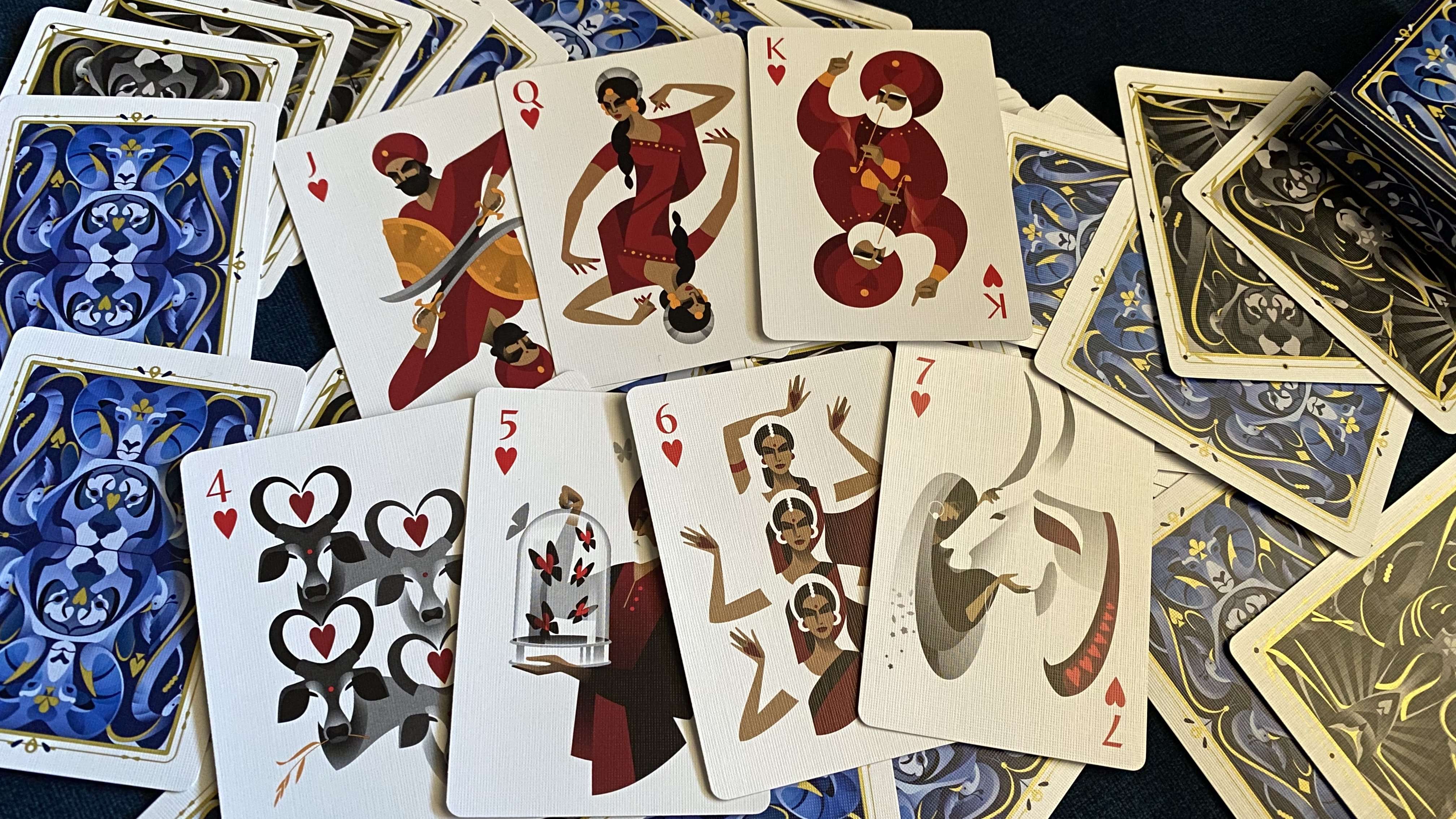 5th Kingdom Black Gold Gilded Playing Cards USPCC - Image 3