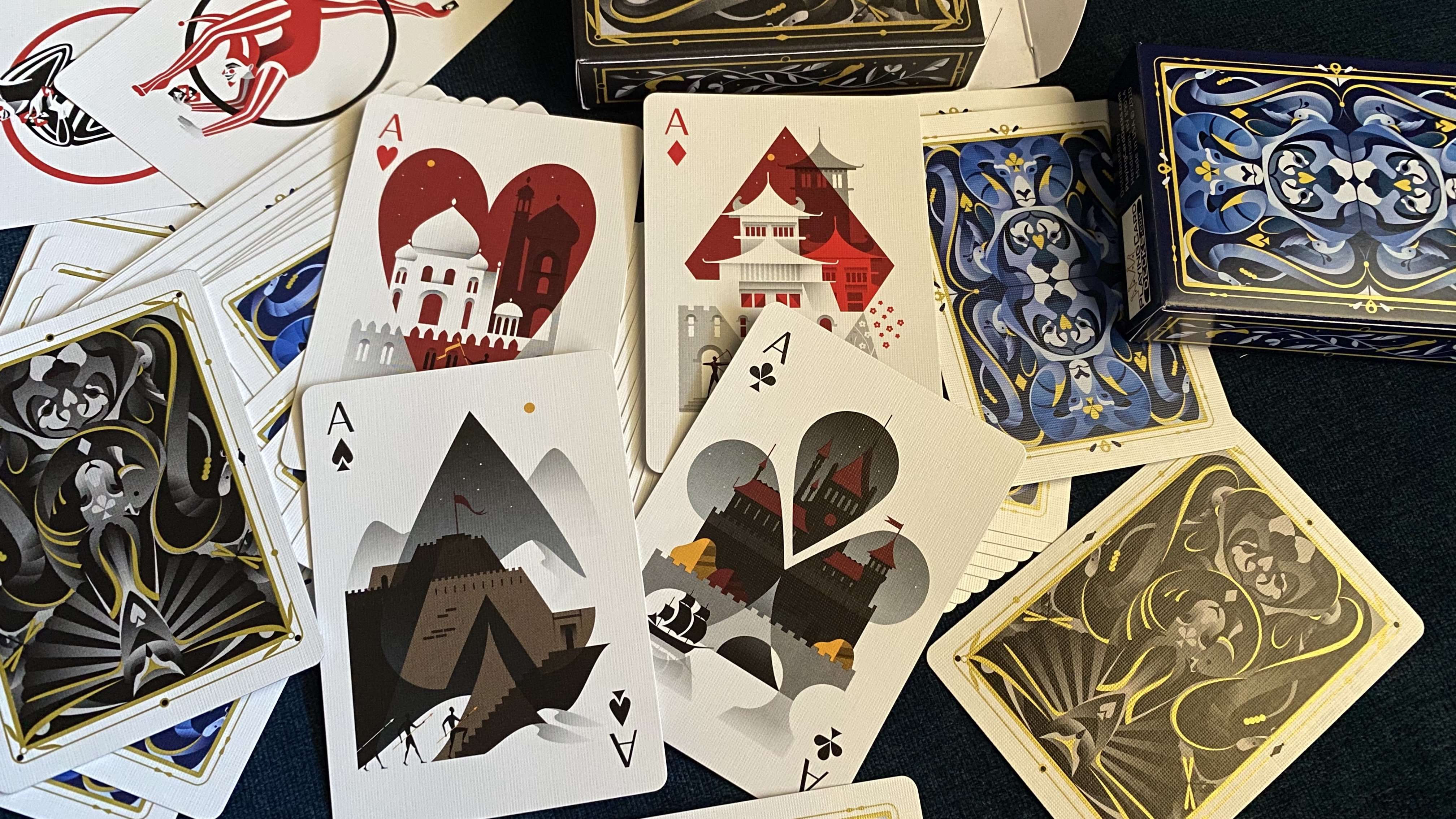 5th Kingdom Black Gold Gilded Playing Cards USPCC - Image 7