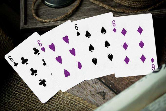 666 Emerald Hellfire & Purple Inferno Playing Cards 2 Deck Set Cartamundi - Image 4