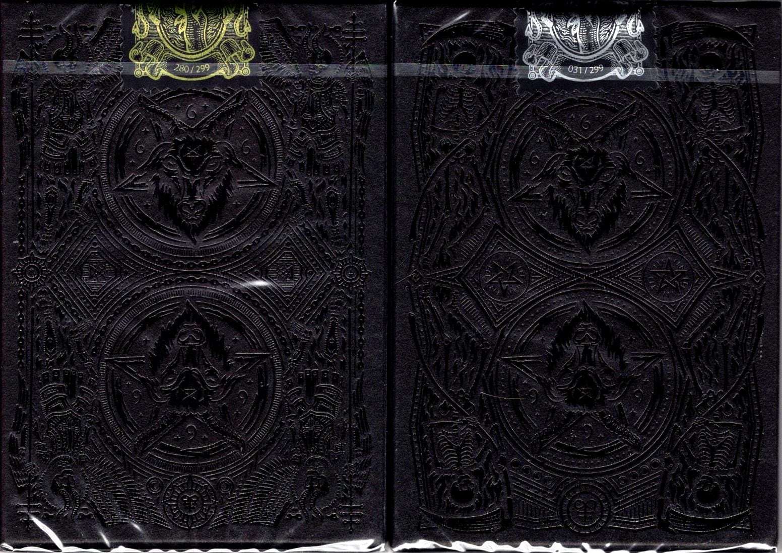 666 Greedy Gold & Skeletal Silver Gilded Playing Cards 2 Deck Set - Image 9