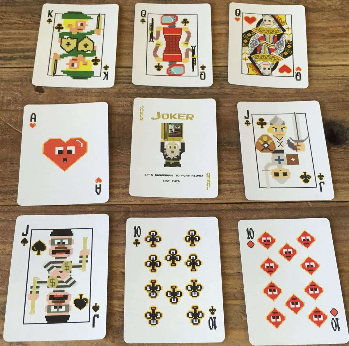 8- Bit Gold Mini Playing Cards - Image 3