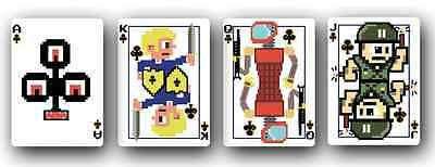 8-Bit Original Pixelated Bicycle Playing Cards Deck - Image 2