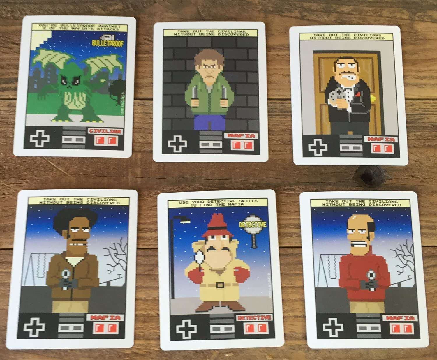8-Bit Werewolf / Mafia Mini Playing Cards - Image 3