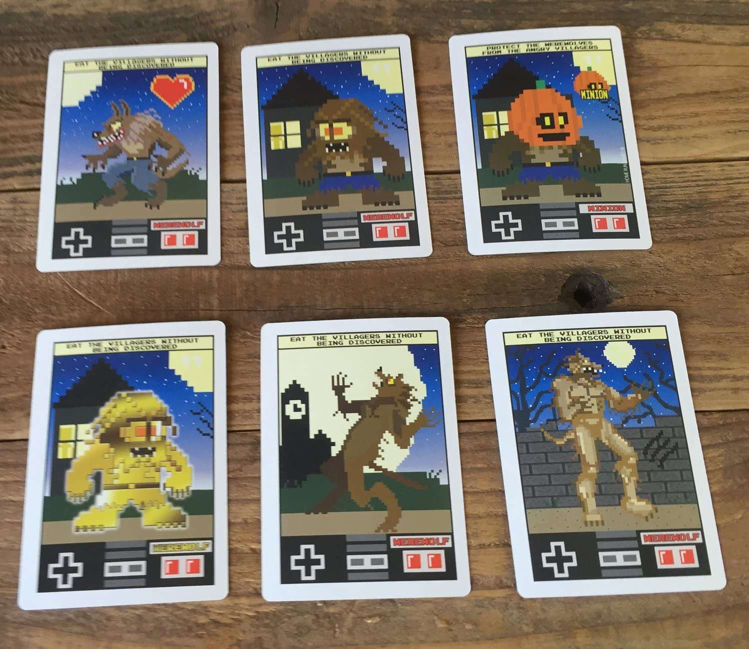 8-Bit Werewolf / Mafia Mini Playing Cards - Image 4