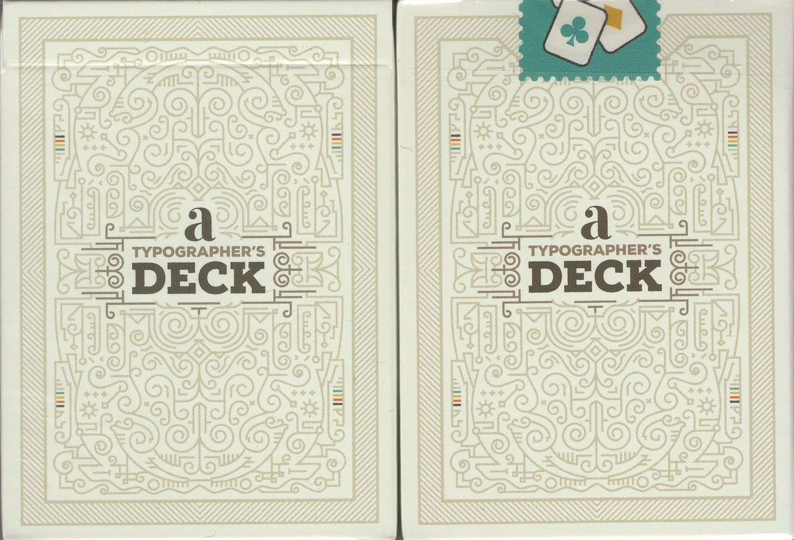 a Typographer's Deck Playing Cards USPCC