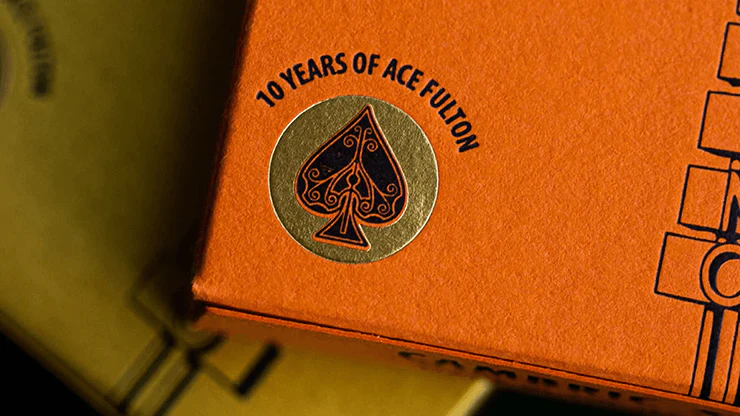 Ace Fulton's 10 Year Anniversary Orange Playing Cards USPCC - Image 4