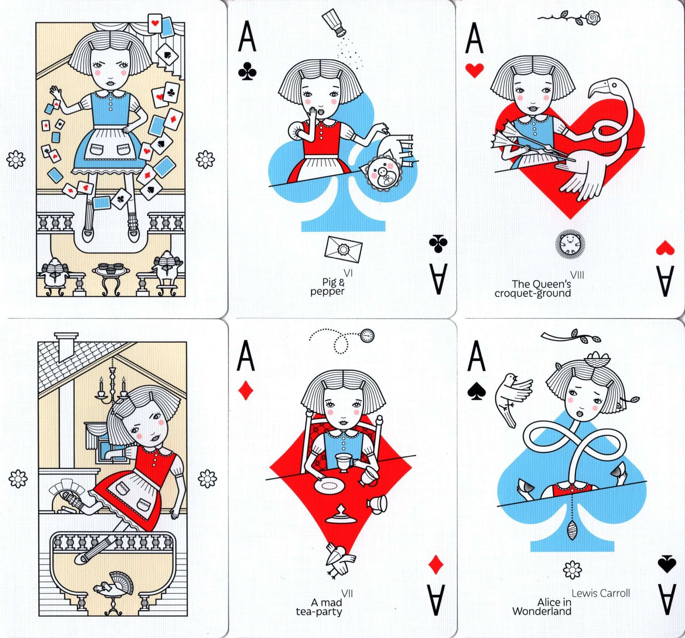 Alice in Wonderland Playing Cards USPCC - Image 4