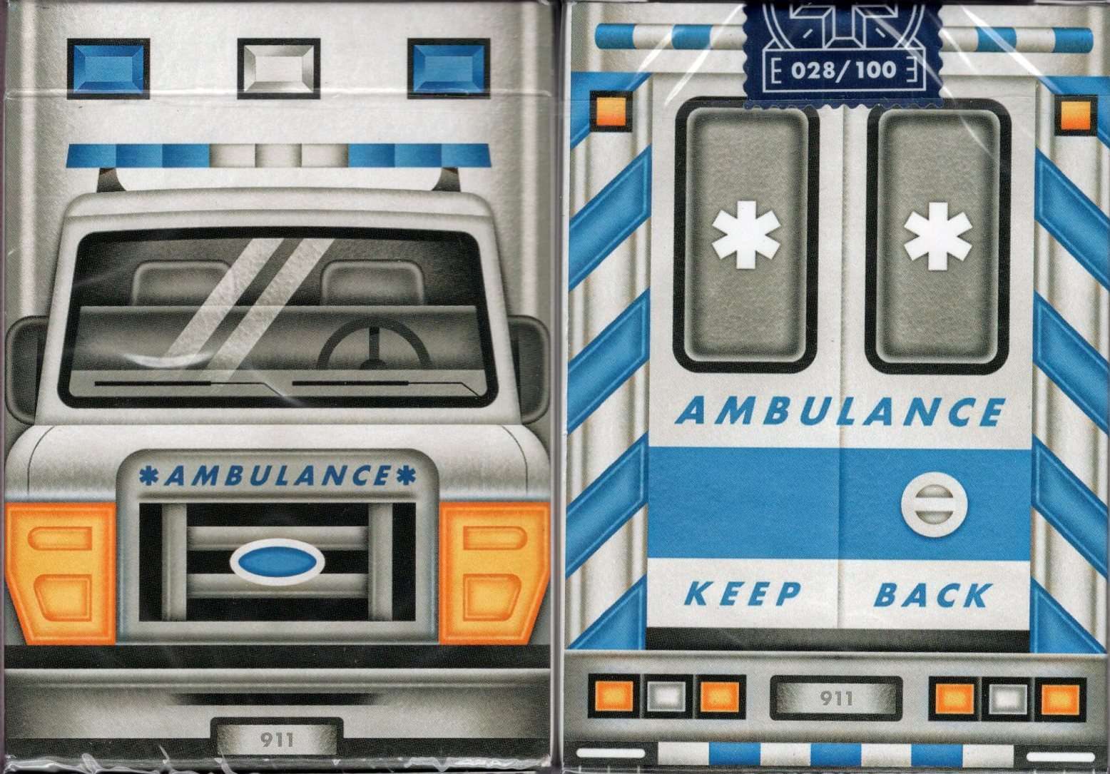 Ambulance Gilded Playing Cards USPCC