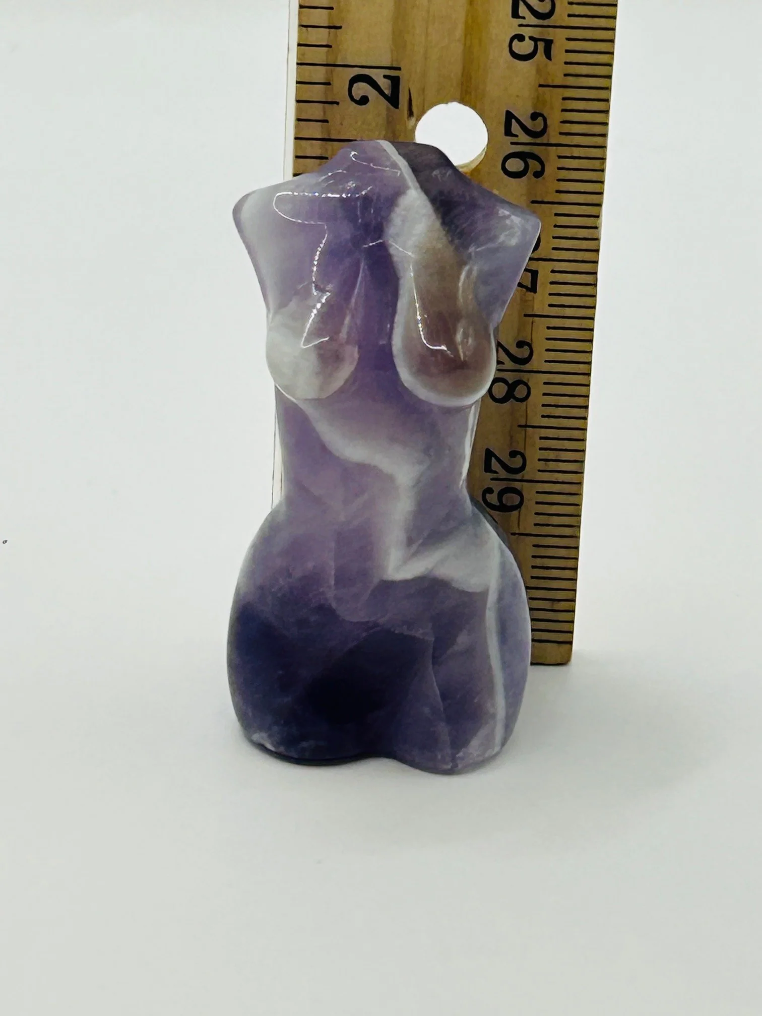 Amethyst Female Torso Carving - Image 2