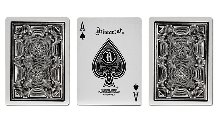 Aristocrat Black Playing Cards USPCC - Image 3