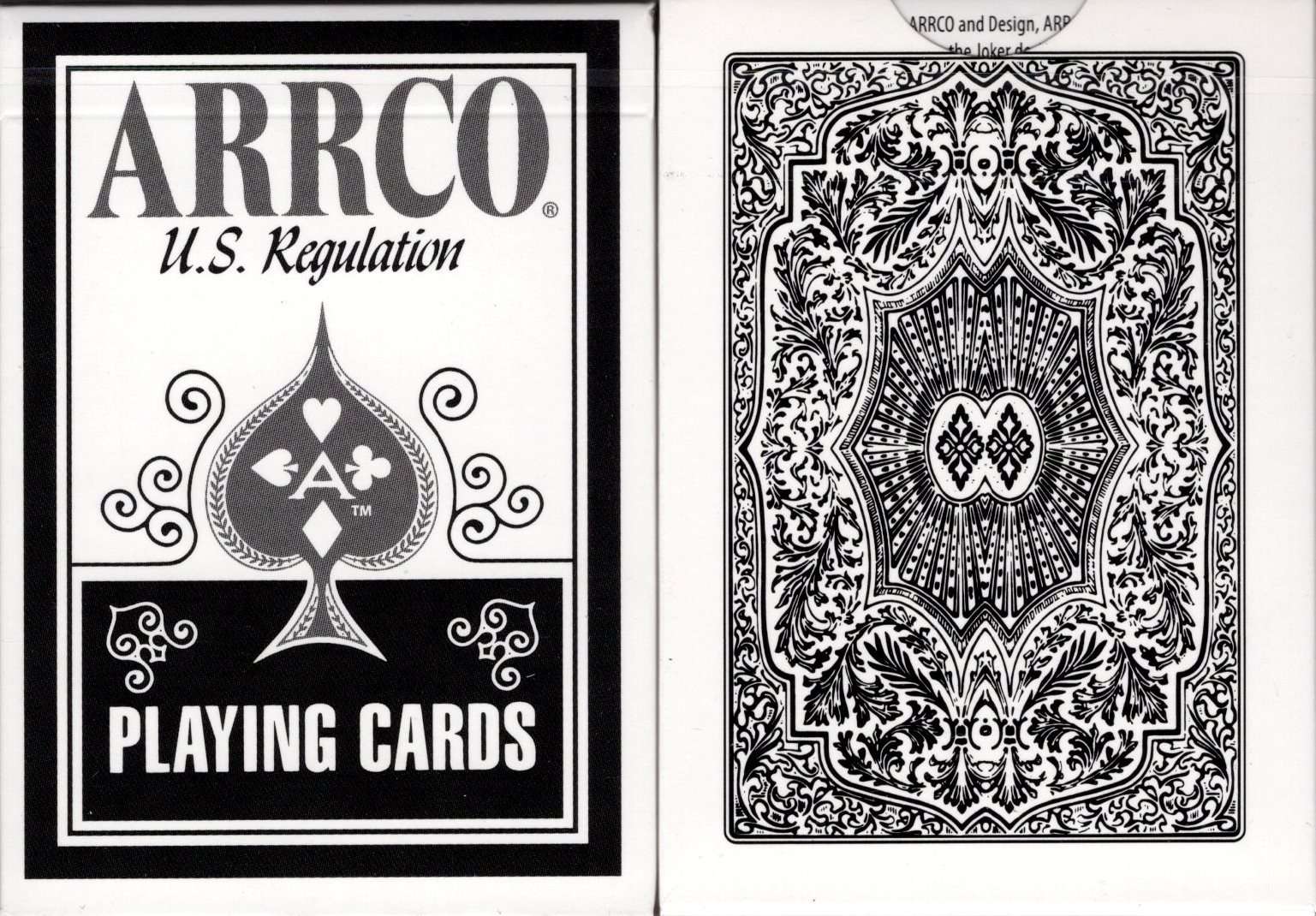 ARRCO White Playing Cards USPCC