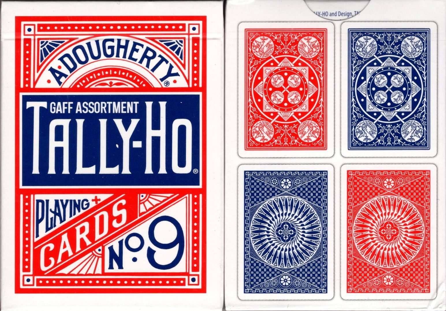 Assorted Gaff Tally-Ho Playing Cards