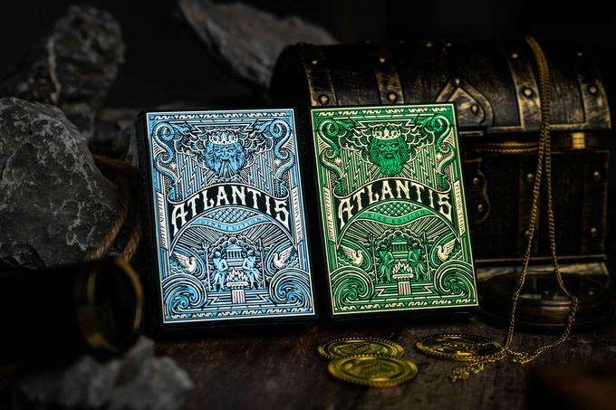 Atlantis Gilded Playing Cards 2 Deck Set USPCC - Image 13