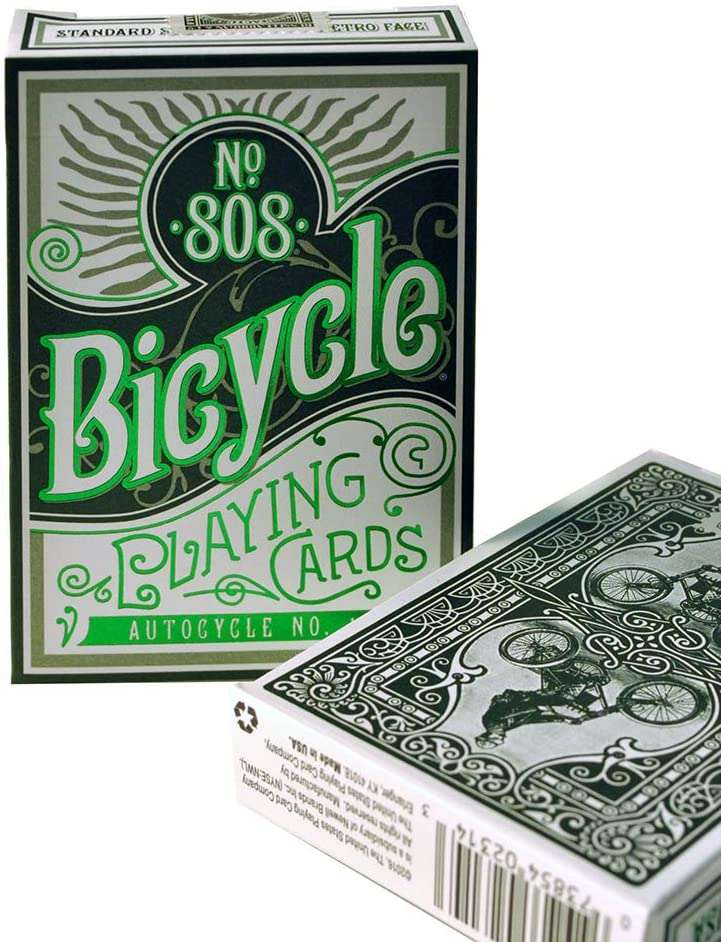 Autocycle No. 1 Green Bicycle Playing Cards - Image 5