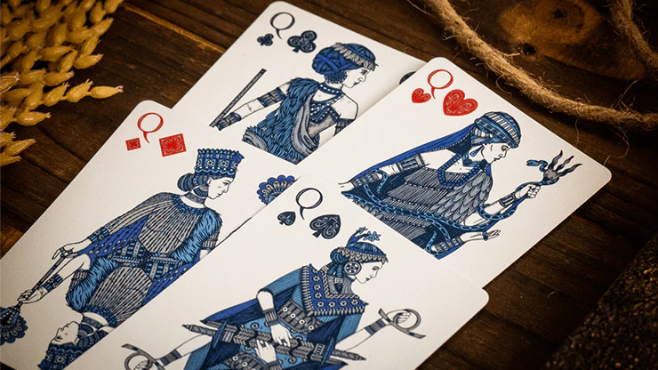 Babylon Cerulean Blue Playing Cards TPCC - Image 3