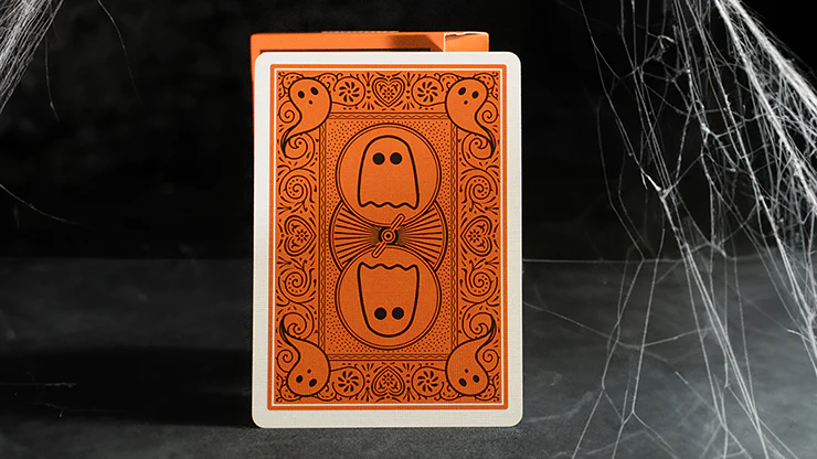 Bicycle Boo Back Playing Cards Orange - Image 3