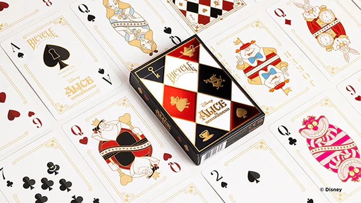 Bicycle Disney Alice in Wonderland Playing Cards by USPCC - Image 4