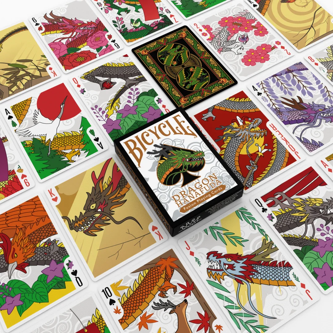 Bicycle Dragon Hanafuda Fusion Edition Playing Cards - Image 3