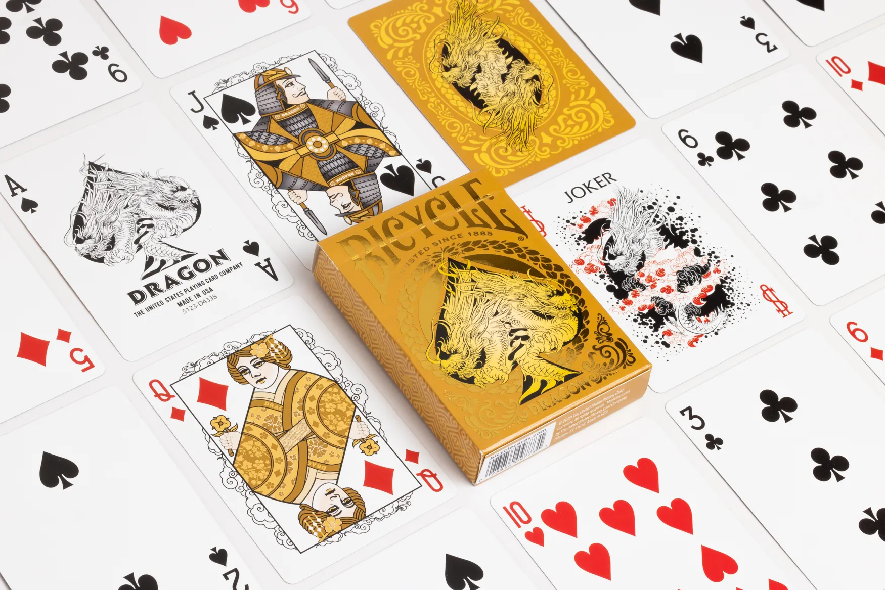 Bicycle Gold Dragon Playing Cards - Image 2