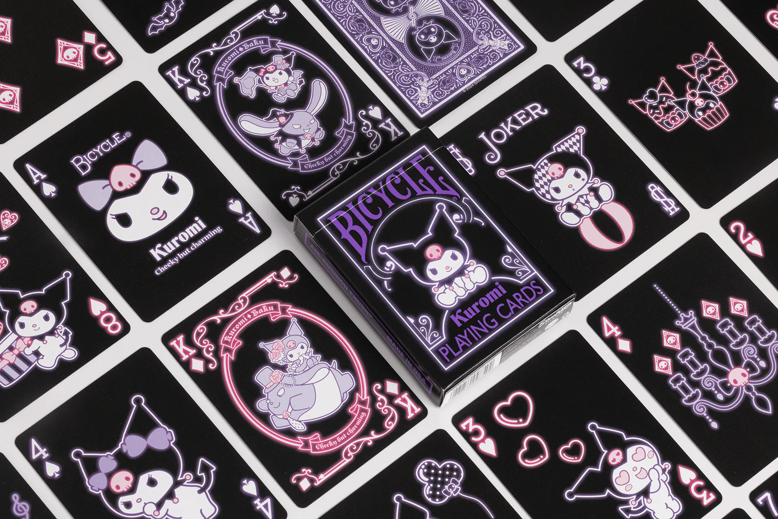 Bicycle Kuromi Playing Cards - Mischief, Neon, and Attitude in Every Hand - Image 3