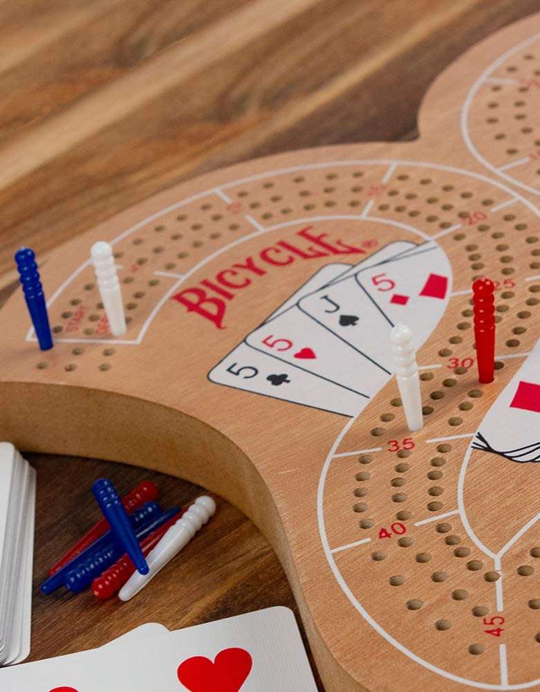 Bicycle Large 29 Wood Cribbage Board - Image 2