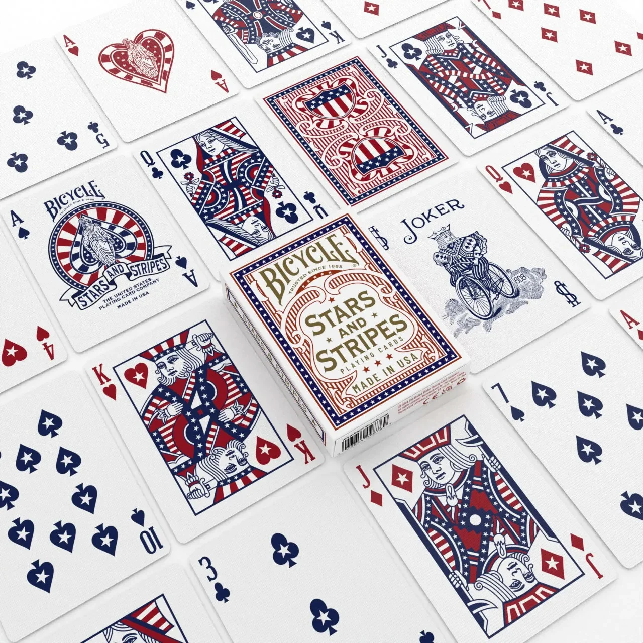 Bicycle Stars and Stripes Playing Cards - Red, White, and Ready to Deal - Image 3