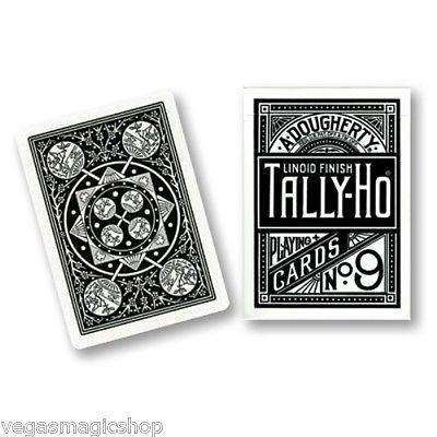 Black Fan Back Tally-Ho Playing Cards - Image 2