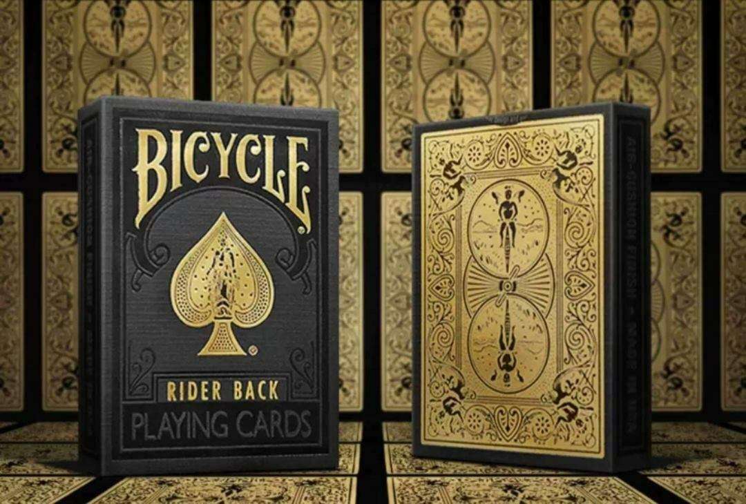 Black Gold Bicycle Playing Cards - Image 3