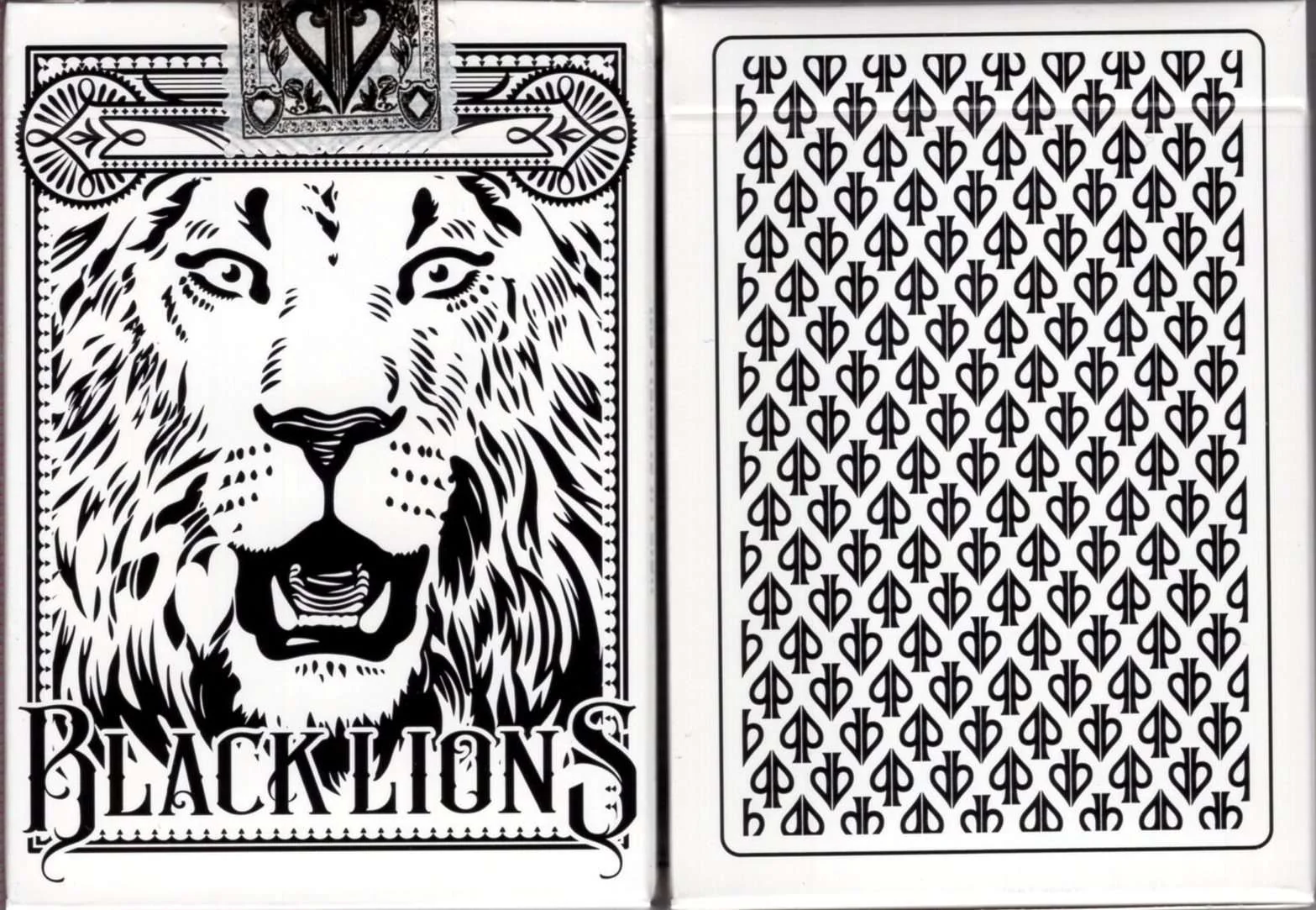 Black Lions Seconds Playing Cards USPCC