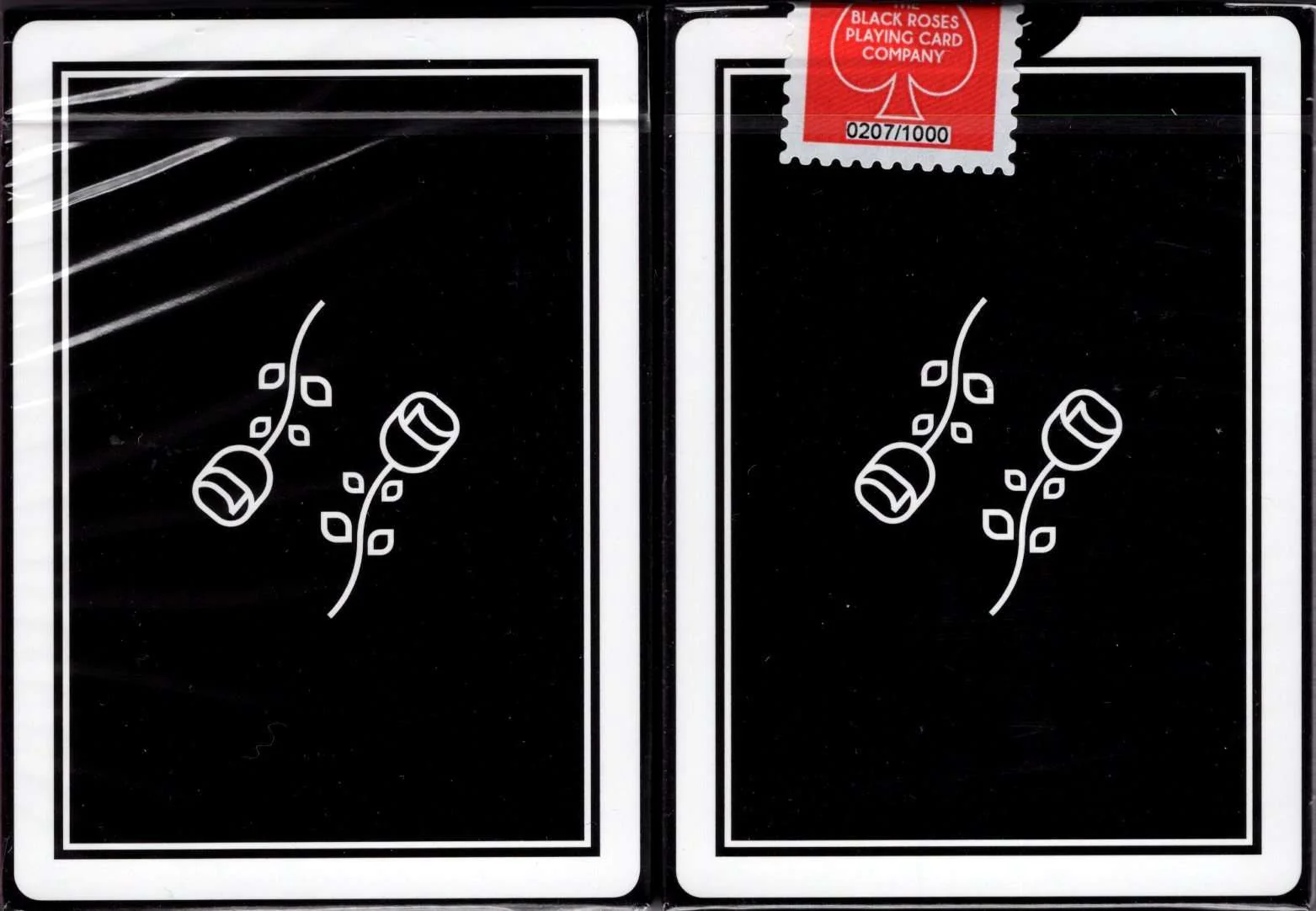 Black Roses Casino Playing Cards USPCC
