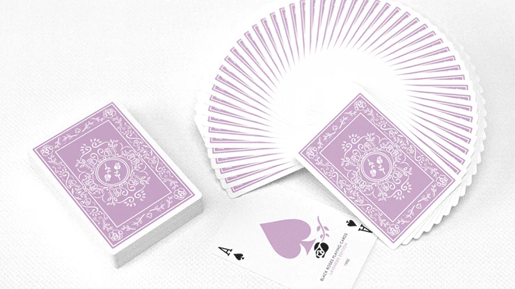 Black Roses Lavender Marked Playing Cards USPCC - Image 3