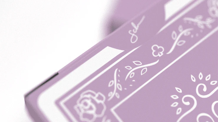 Black Roses Lavender Marked Playing Cards USPCC - Image 4