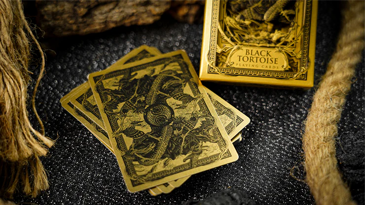 Black Tortoise Black Gold Box Set by Ark Playing Cards with Unique Serial Number - Image 4