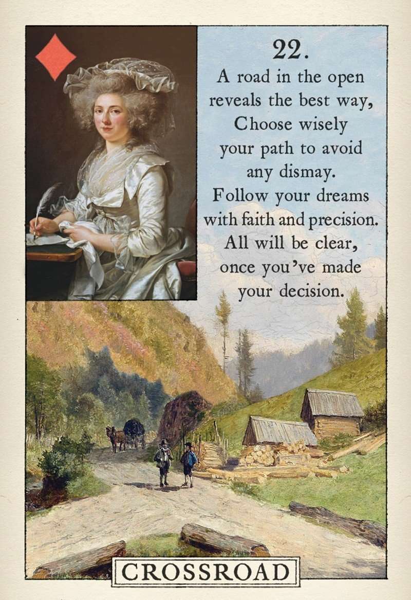 Blue Bird Lenormand Fortune Telling Cards USGS - Image 7