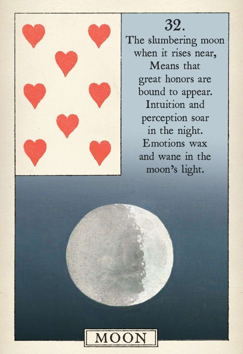 Blue Bird Lenormand Fortune Telling Cards USGS - Image 9