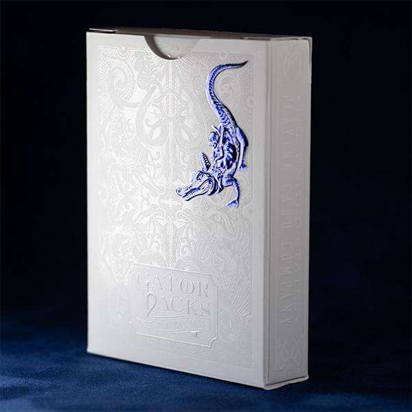 Blue Metallic Gatorbacks Playing Cards USPCC - Image 5