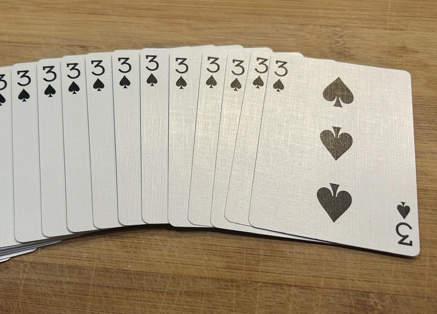 Purple One-Way Forcing Deck - 3 of Spades - Image 2