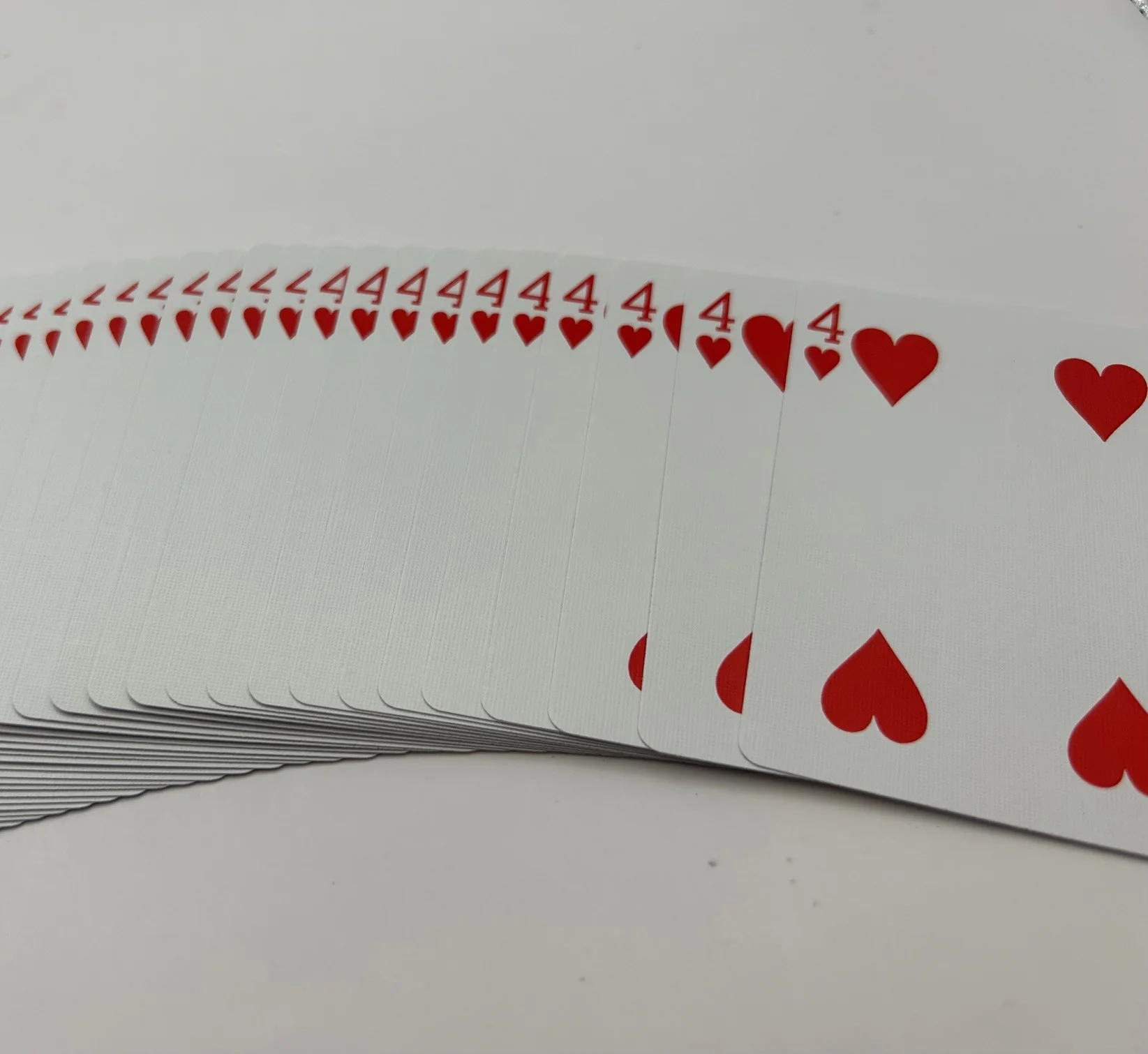 Blue One-Way Forcing Deck - 4 of Hearts - Image 2