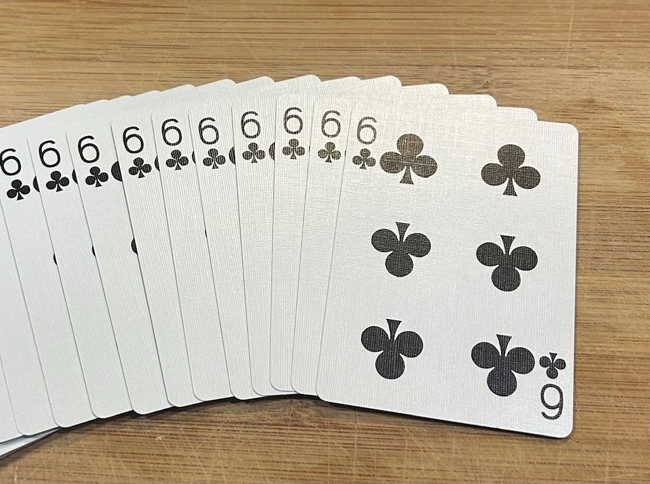 Blue One Way Forcing Deck - 6 of Clubs - Image 2